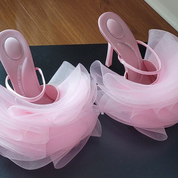 Alexander Wang Pink Pom Heels - Picture 4 of 7